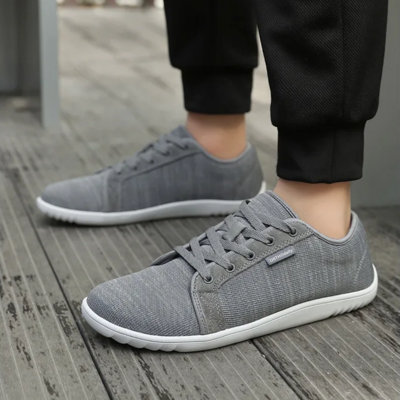 StrideEase Wide Zero Drop Sneakers-4-Grey-State of Style