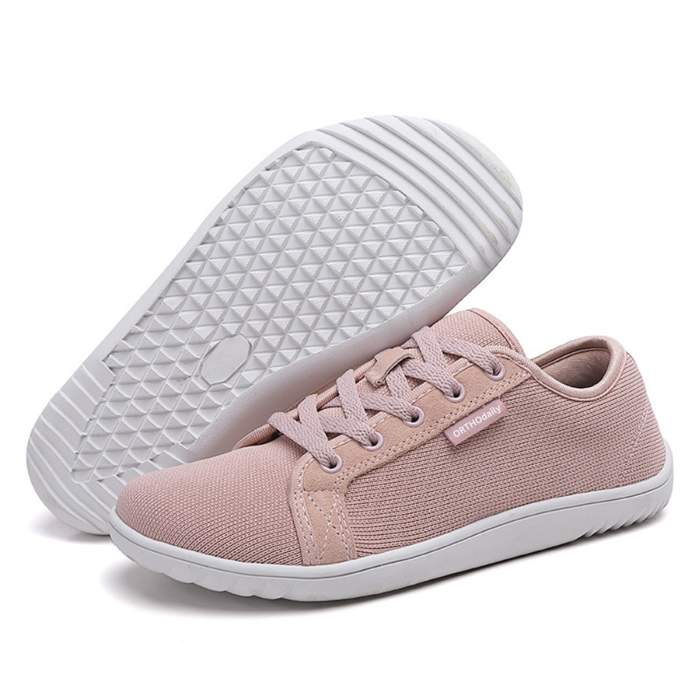 StrideEase Wide Zero Drop Sneakers-4-Pink-State of Style