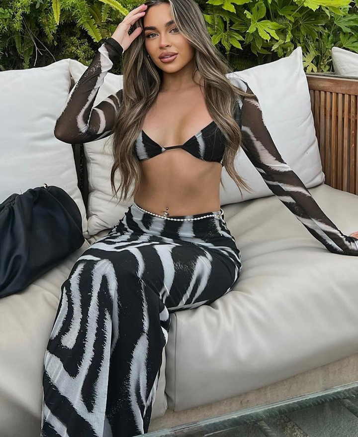 Striped summer set with skirt – Trendy & Feminine – Melina-S-State of Style