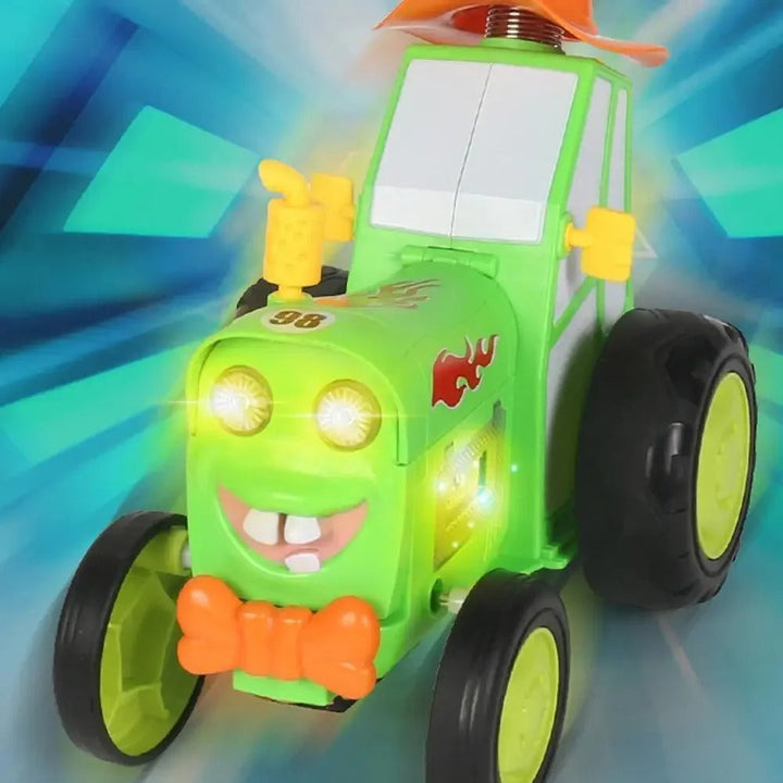 Stunt car with Light & Music – SpinRacer-Green-State of Style