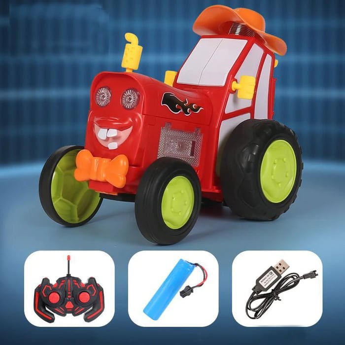 Stunt car with Light & Music – SpinRacer-Red-State of Style