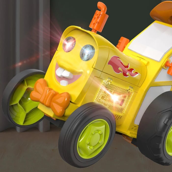 Stunt car with Light & Music – SpinRacer-Yellow-State of Style