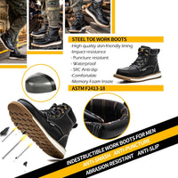 Sturdy Waterproof Work Boots for Men - Timothy-Black-6-State of Style