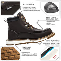 Sturdy Waterproof Work Boots for Men - Timothy-Black-6-State of Style