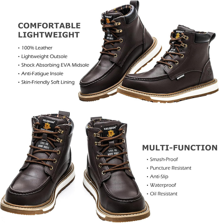 Sturdy Waterproof Work Boots for Men - Timothy-Black-6-State of Style