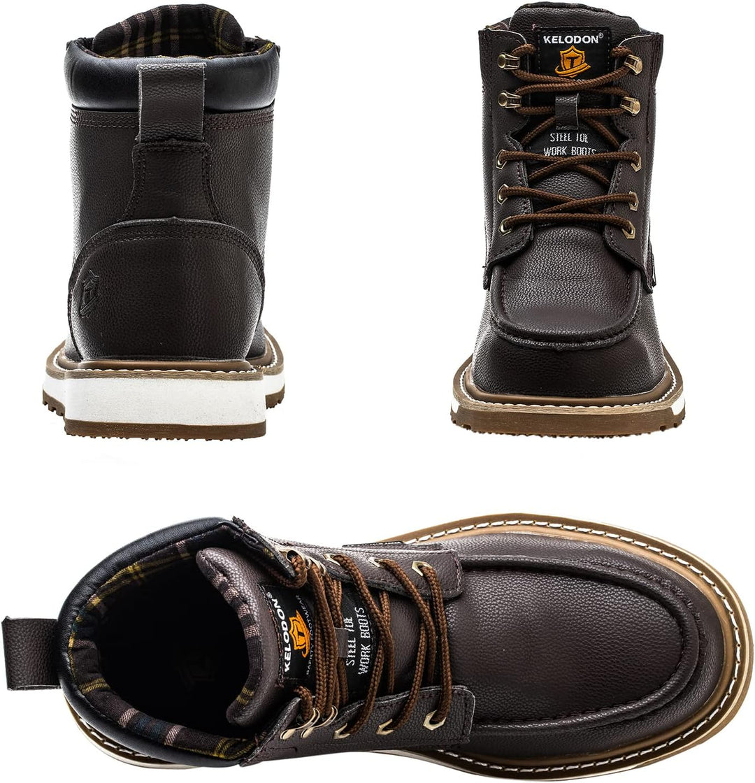 Sturdy Waterproof Work Boots for Men - Timothy-Black-6-State of Style