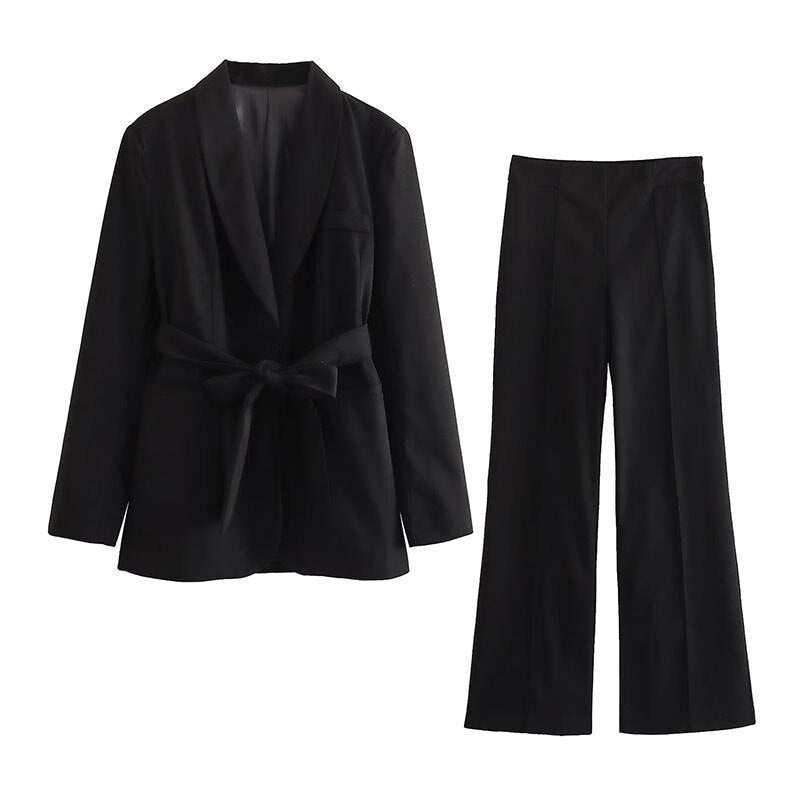 Stylish 2-Piece Women's Suit - Lena-Black-XS-State of Style