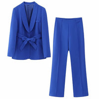 Stylish 2-Piece Women's Suit - Lena-Blue-XS-State of Style