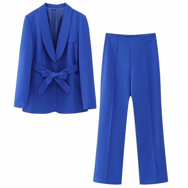 Stylish 2-Piece Women's Suit - Lena-Blue-XS-State of Style