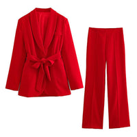 Stylish 2-Piece Women's Suit - Lena-Red-XS-State of Style