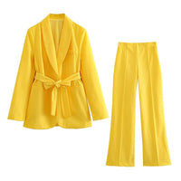 Stylish 2-Piece Women's Suit - Lena-Yellow-XS-State of Style