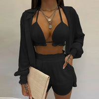 Stylish 3-piece summer outfit for the beach and pool - TropenGlow-Black-S-State of Style