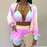 Stylish 3-piece summer outfit for the beach and pool - TropenGlow-Light violet-S-State of Style