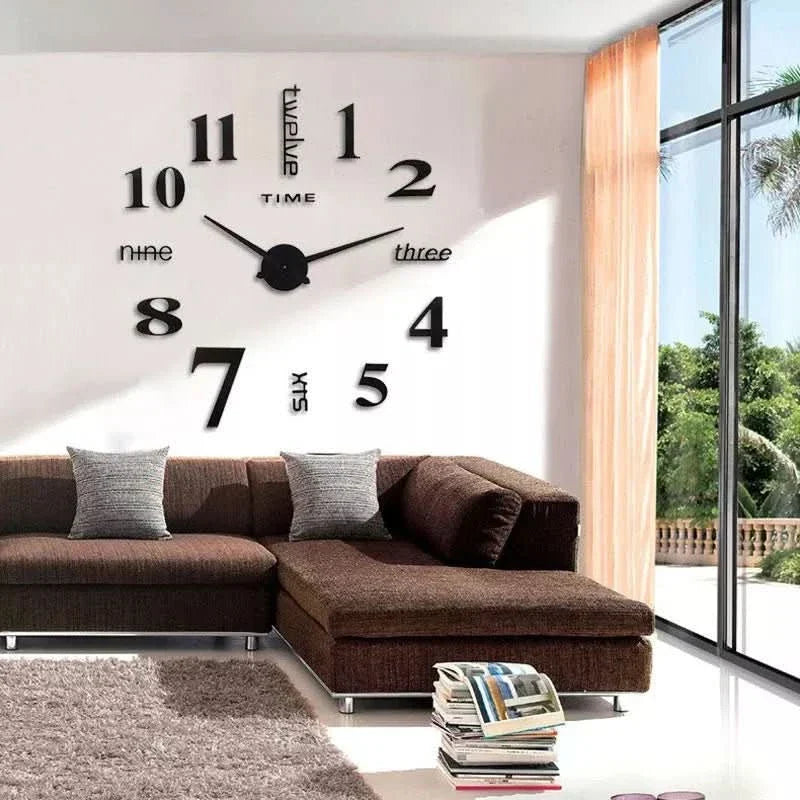 Stylish 3D Wall Clock - TimeFlow-Small (40cm)-Variant 3-State of Style