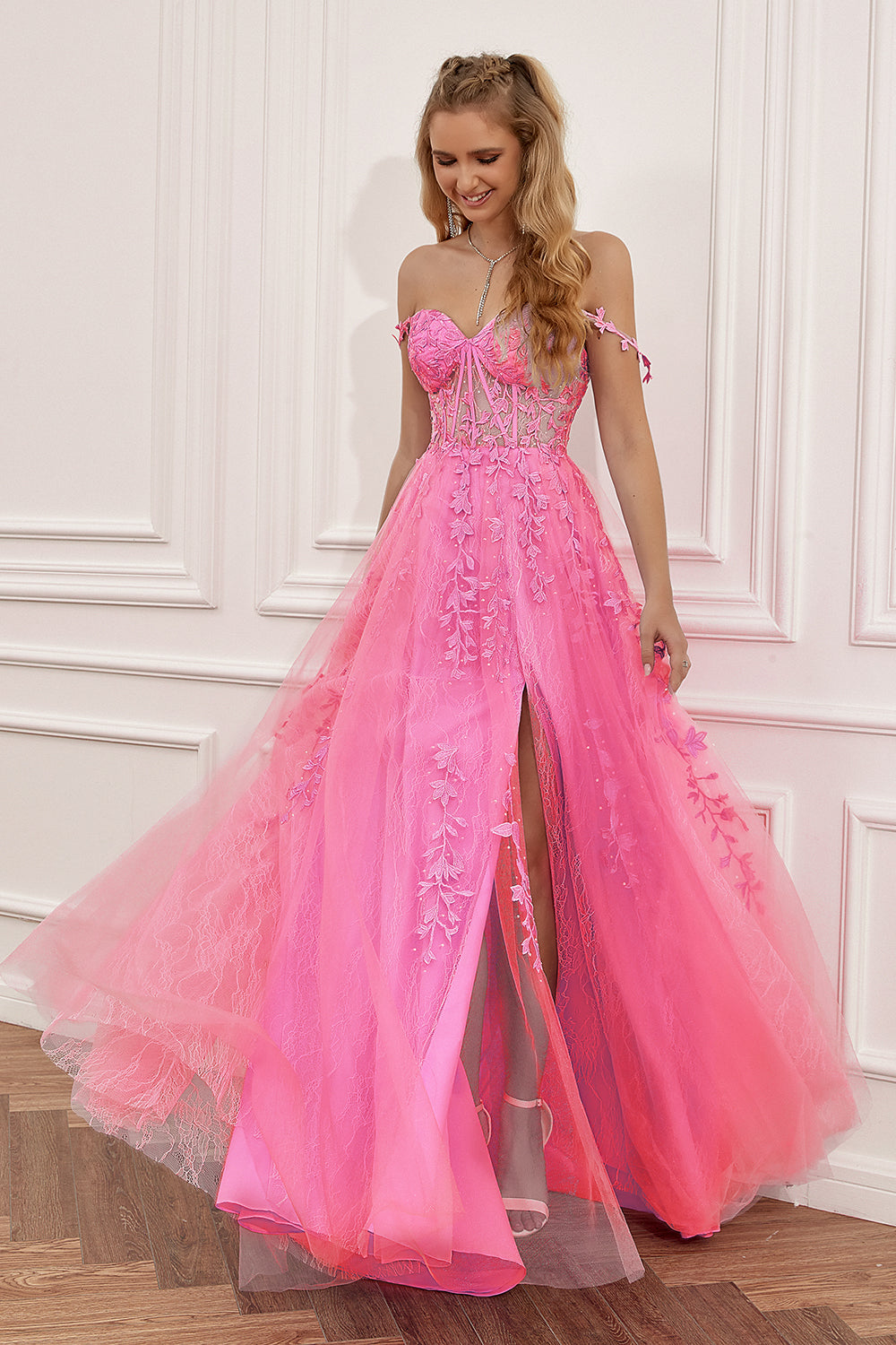 Stylish A-Line Ball Gown - Sophie-Navy Blue-4-State of Style