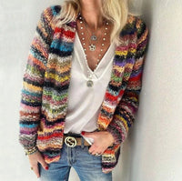 Stylish and Colourful Knitted Ladies Cardigan - Elodie-Red-XS-State of Style