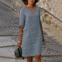 Stylish and Comfortable Margaraux Dress | Women's Fashion-Gray-S-State of Style