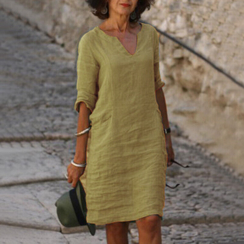 Stylish and Comfortable Margaraux Dress | Women's Fashion-Khaki-S-State of Style
