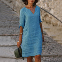 Stylish and Comfortable Margaraux Dress | Women's Fashion-Light Blue-S-State of Style