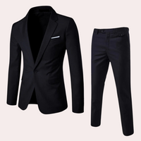 Stylish and Comfortable Men's Suit - Maxim-Black-S-State of Style