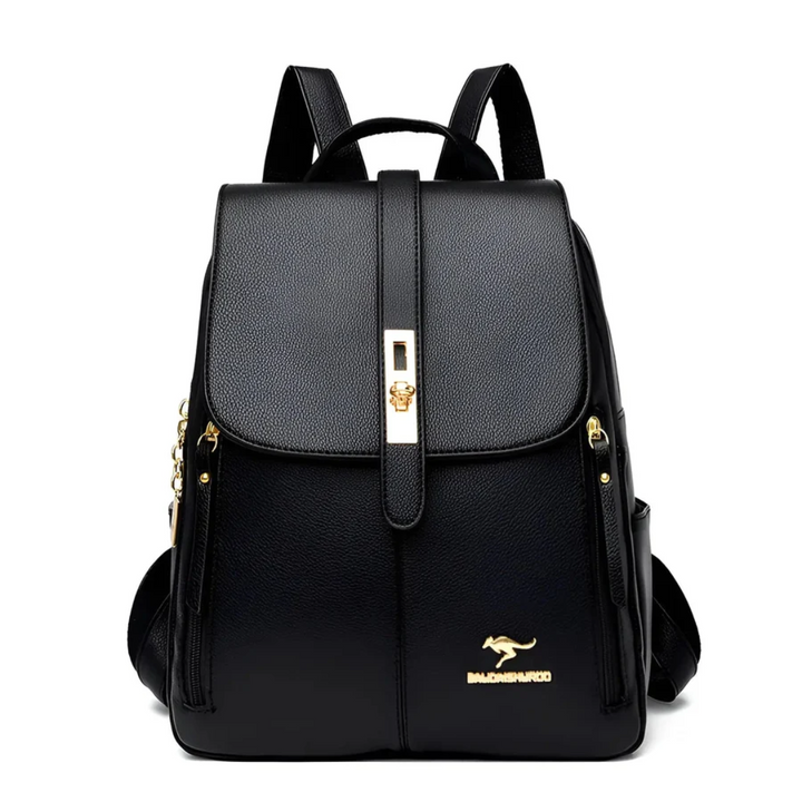 Stylish and High-Quality Ladies' Backpack - LuxeMate-Black-State of Style