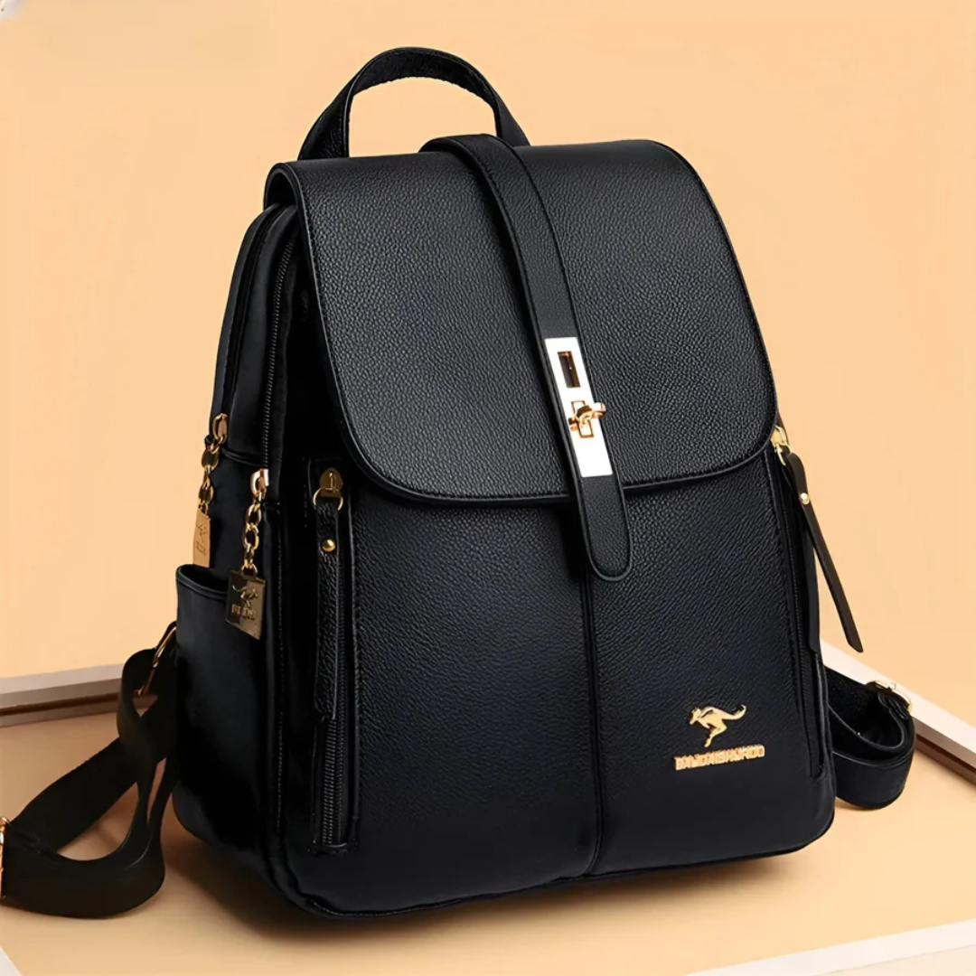 Stylish and High-Quality Ladies' Backpack - LuxeMate-Black-State of Style