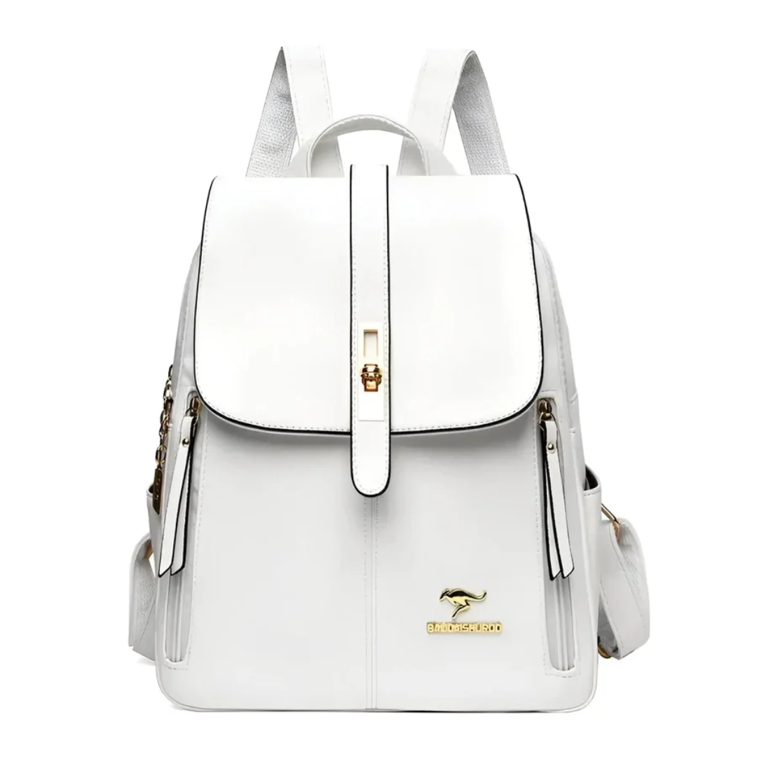 Stylish and High-Quality Ladies' Backpack - LuxeMate-White-State of Style