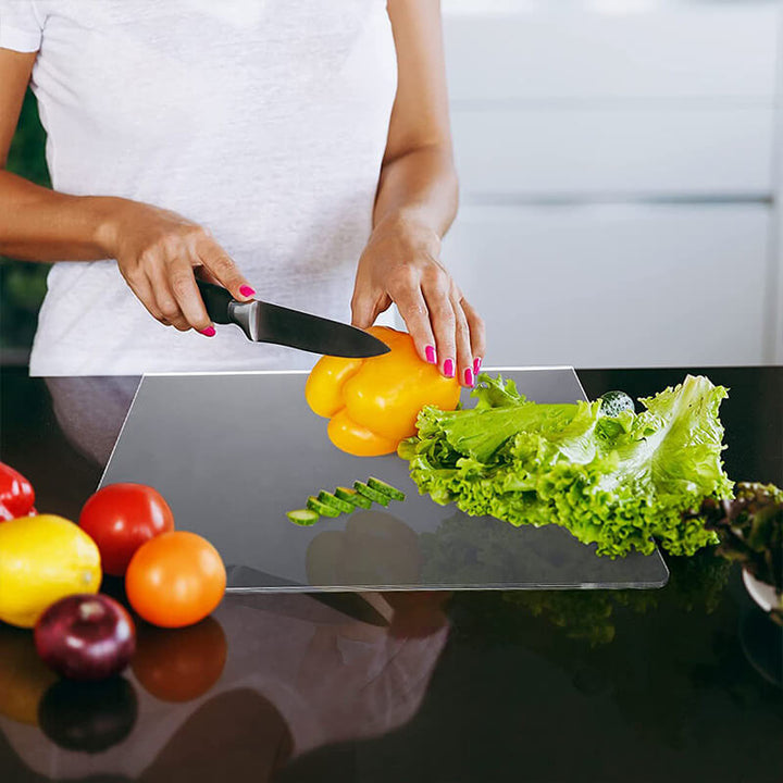 Stylish and Safe Non-Slip Cutting Board - GlassEdge-45 x 35 cm-State of Style