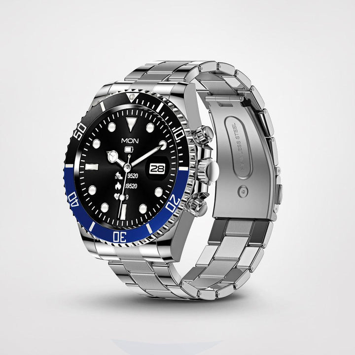 Stylish and Sophisticated Smartwatch - PowerFit-Black/Blue-State of Style