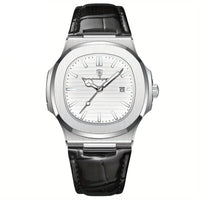 Stylish and Sustainable Men's Wristwatch - ValorLuxe-White-State of Style