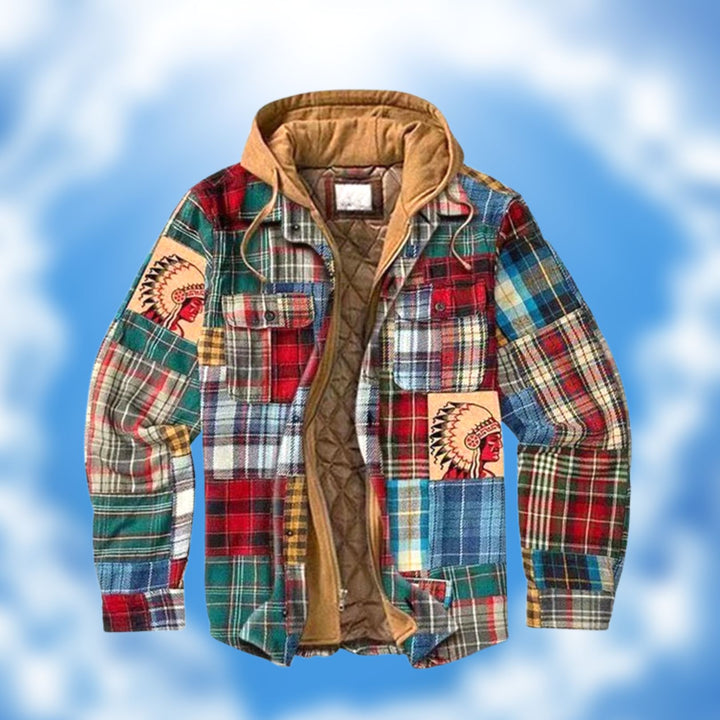 Stylish and Warm Winter Coat - Evan-Indian Pattern-S-State of Style