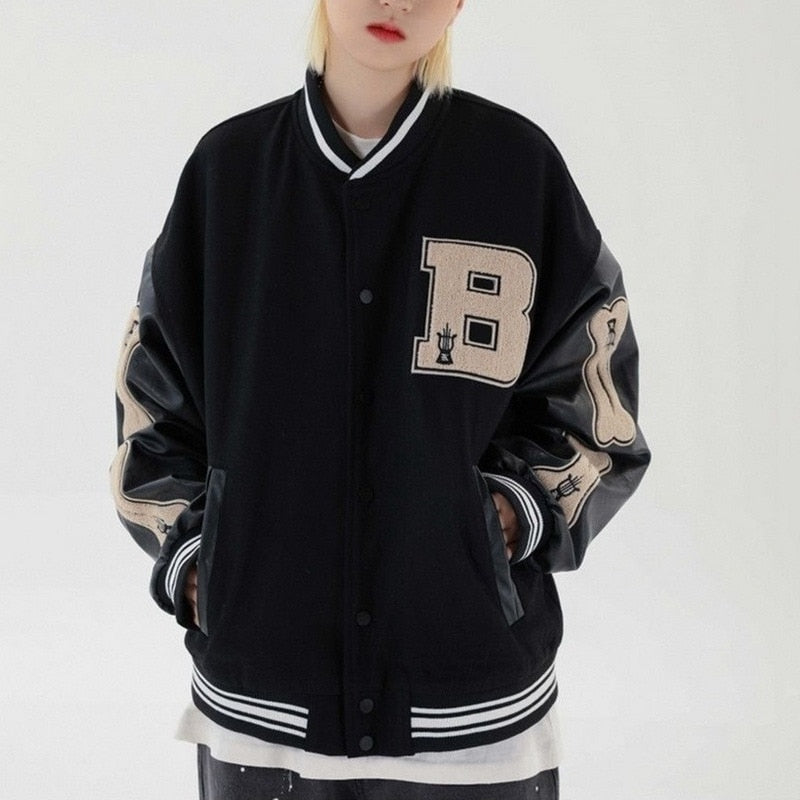 Stylish Baseball Jacket For Women | Comfortable & Trendy-Black-M-State of Style