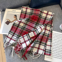 Stylish British Checked Cashmere Women's Winter Scarf - Victoria-C-State of Style
