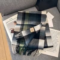 Stylish British Checked Cashmere Women's Winter Scarf - Victoria-E-State of Style