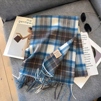 Stylish British Checked Cashmere Women's Winter Scarf - Victoria-H-State of Style
