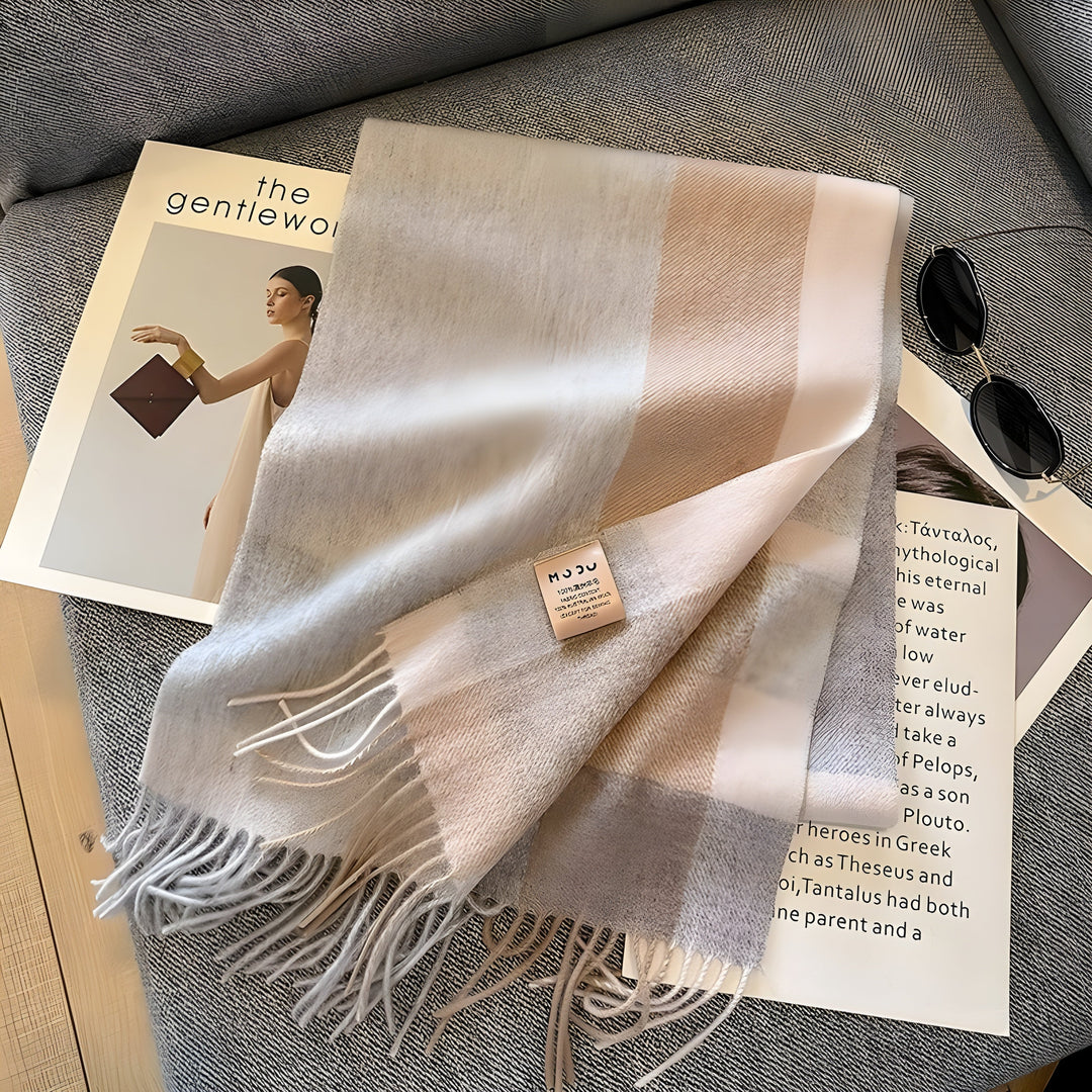 Stylish British Checked Cashmere Women's Winter Scarf - Victoria-M-State of Style