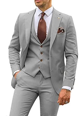 Stylish Business Outfit for Men (Jacket + Pants) - Victor-Grey-XS-State of Style