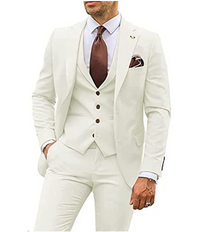 Stylish Business Outfit for Men (Jacket + Pants) - Victor-White-XS-State of Style