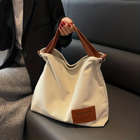 Stylish Canvas Shoulder Bag - Sienna-Cream White-State of Style