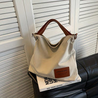 Stylish Canvas Shoulder Bag - Sienna-Cream White-State of Style