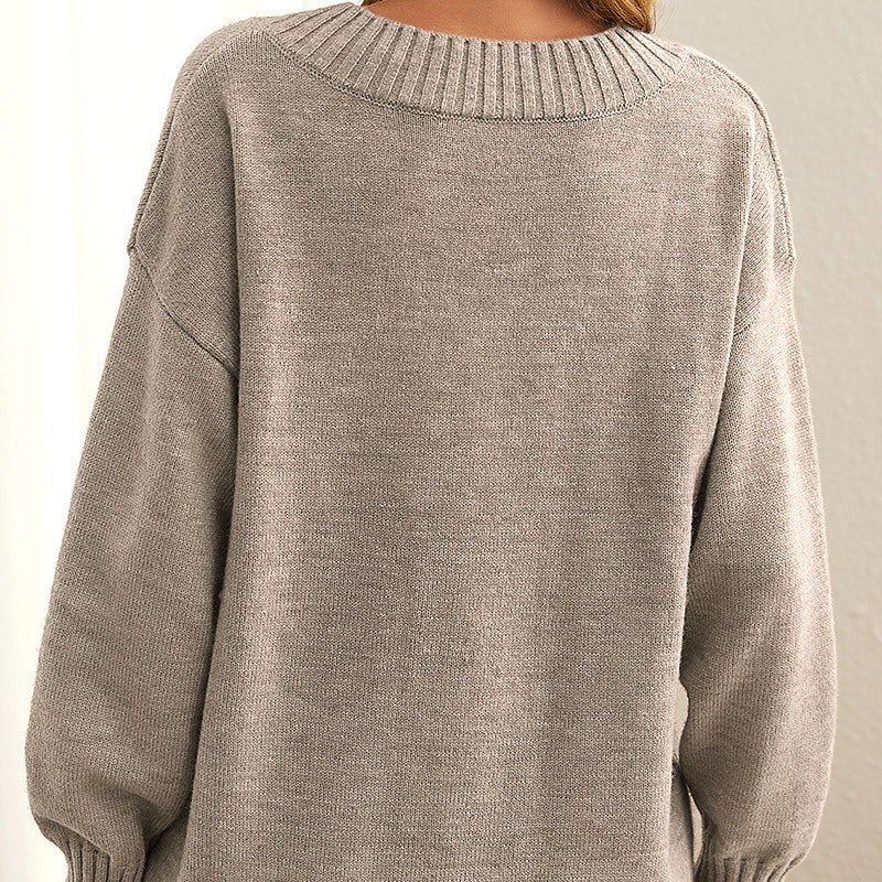 Stylish Cashmere Jumper for Women - Elara-Beige-S-State of Style