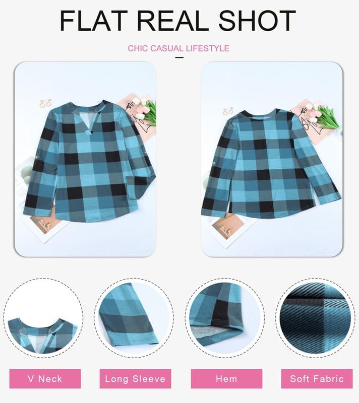 Stylish Casual Checked Women's Blouse - Lara-Black-S-State of Style
