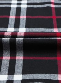 Stylish Casual Checked Women's Blouse - Lara-Black-S-State of Style