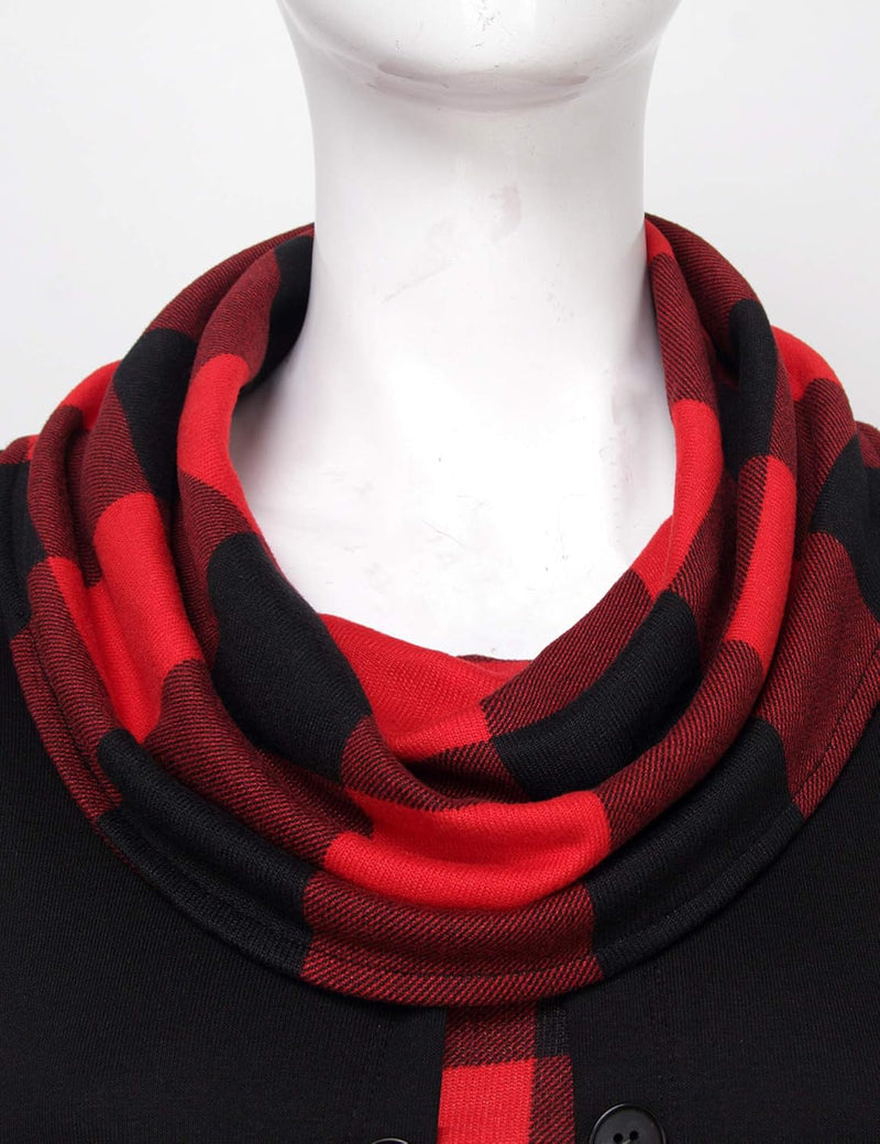 Stylish Colourblock Pullover Sweatshirt for Women - Bella-Black-S-State of Style