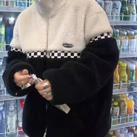 Stylish Crystal Jacket | Warm & Chic for Women-Black/White Small-One Size-State of Style