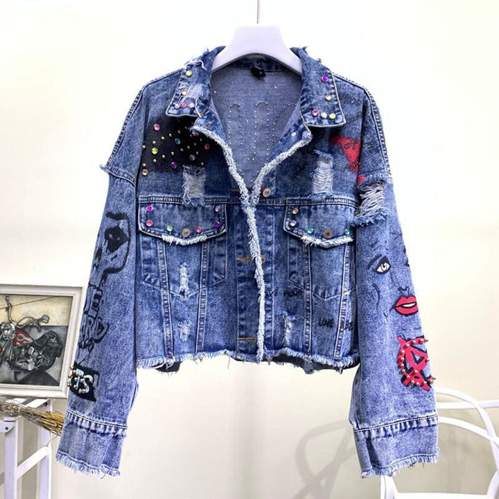 Stylish Denim Jacket | Casual and Chic Women's Fashion-Pearl Blue-S-State of Style