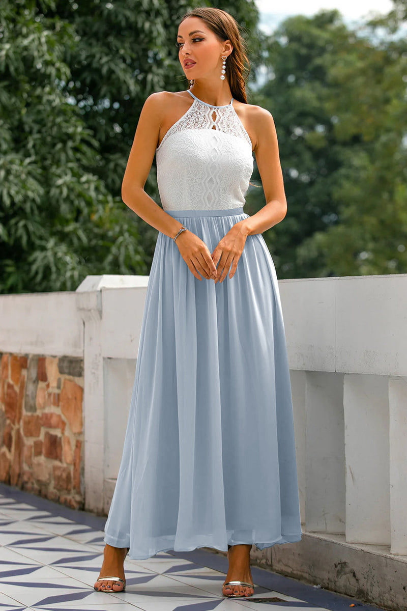 Stylish Dress for Wedding Guests with Open Back - Isabella-Dusty Blue-AU4-State of Style