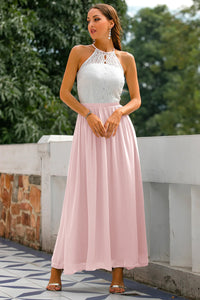 Stylish Dress for Wedding Guests with Open Back - Isabella-Old Pink-AU4-State of Style