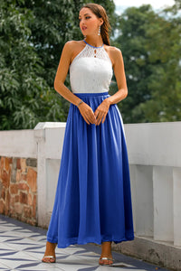 Stylish Dress for Wedding Guests with Open Back - Isabella-Royal Blue-AU4-State of Style