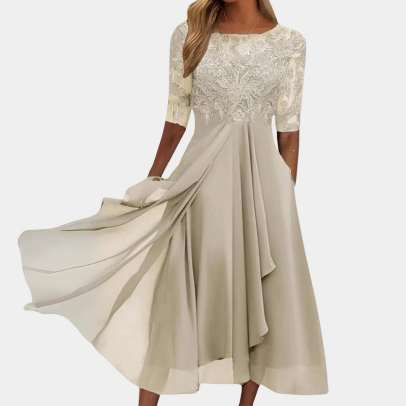 Stylish Dress - Viviana-Gold-S-State of Style